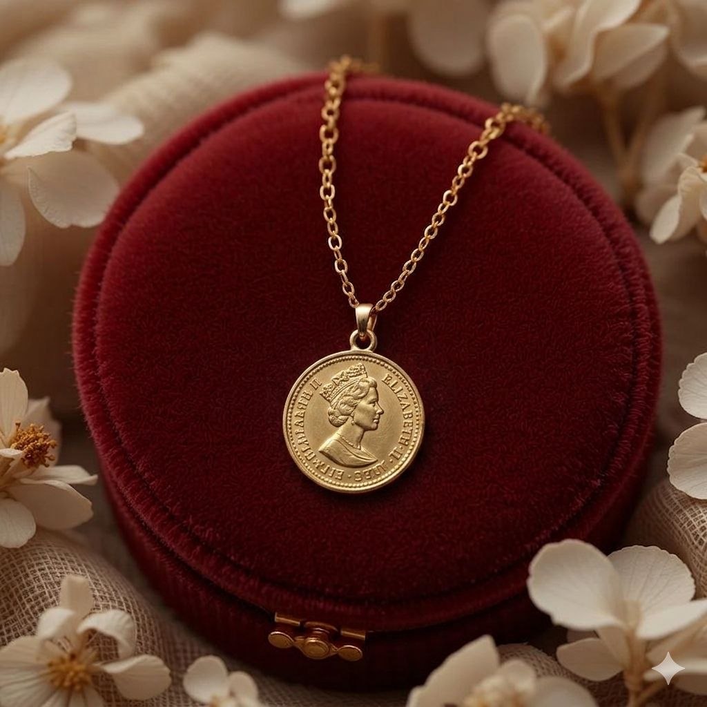 Collier Pièce Souveraine Reine Elizabeth 🪙